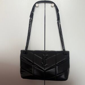 YSL Black Quilted Shoulder Bag